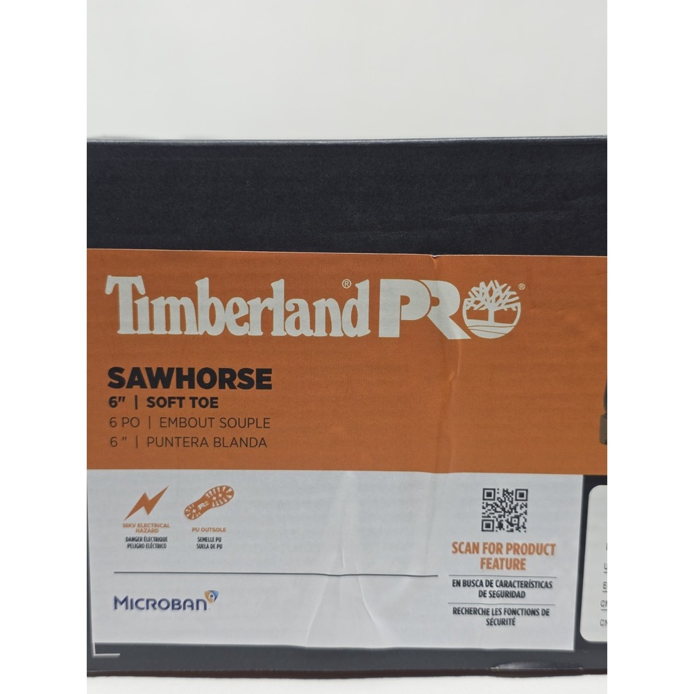 Timberland Pro Sawhorse 6" Size 11M Mens Work Boots Waterproof Soft Toe New - Picture 12 of 13
